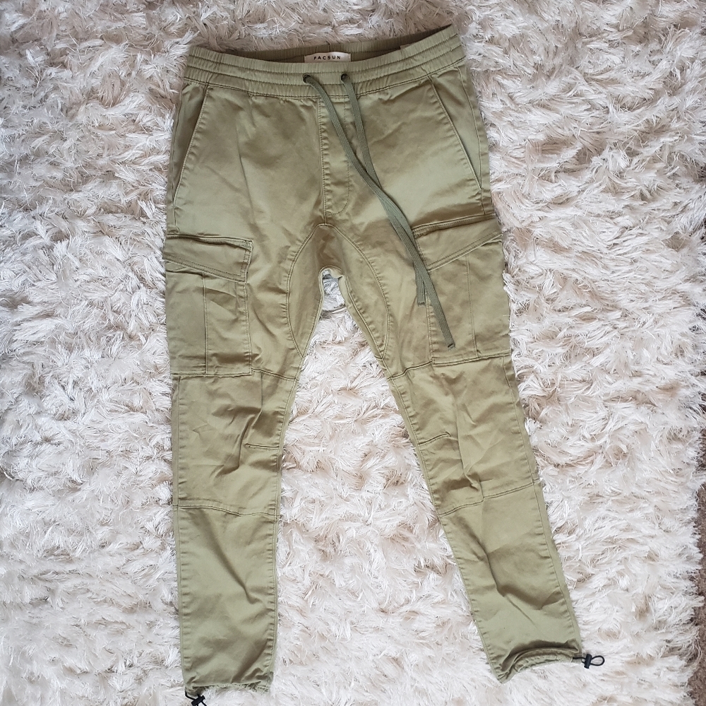 Pacsun olive cargo pants (small)